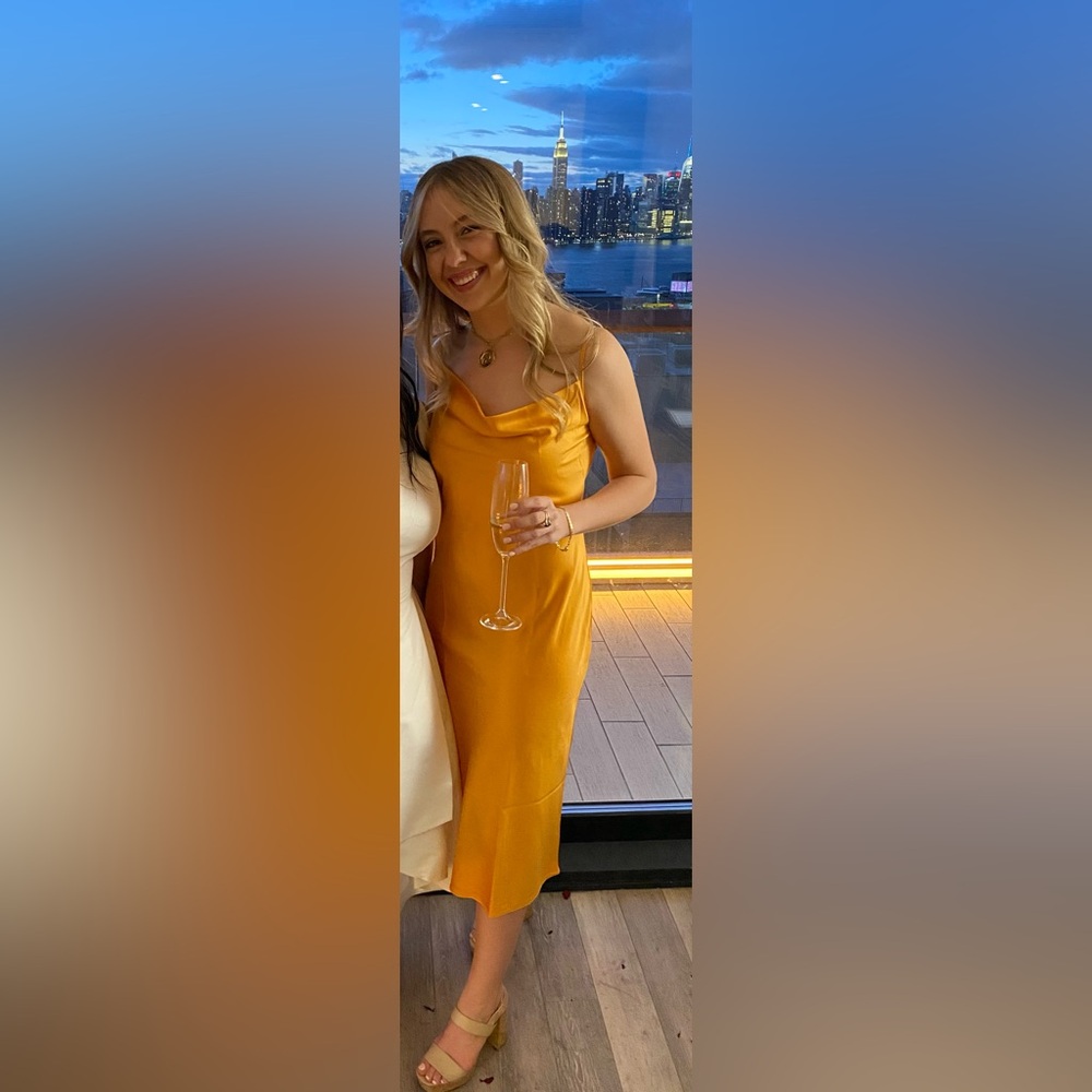 Elegant Mustard Yellow Dress